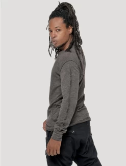 Psylo Long Sleeve Slub Tee -Home Sales Store Psylo Slub Tee side