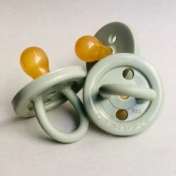 Cub & Bear Co Sage Green Natural Rubber Dummy – 2 Pack