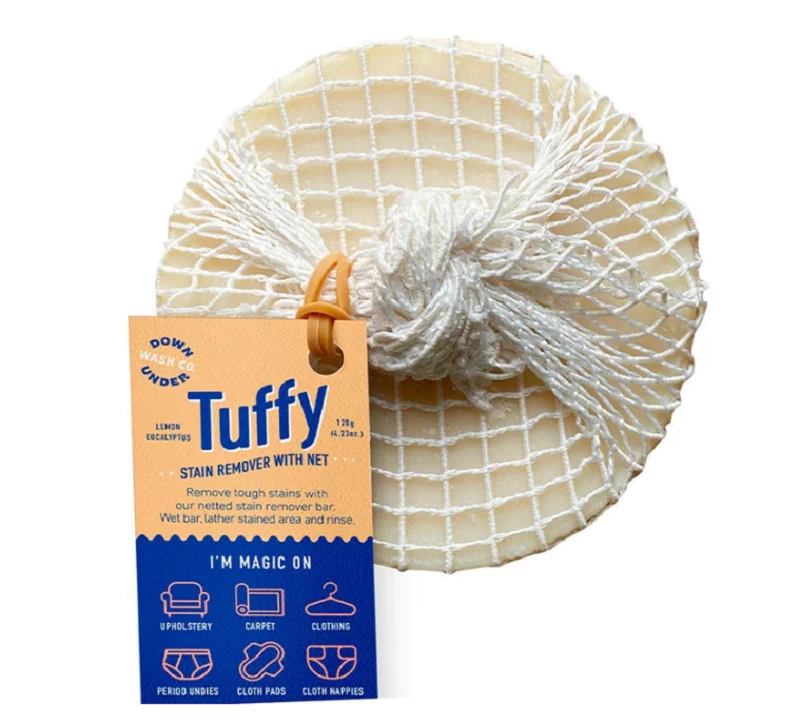Tuffy Natural Stain Remover Soap With Net – 120g 1 Tuffy Natural Stain Remover Soap With Net – 120g