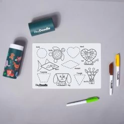 HeyDoodle Reusable Colouring Silicone Mini Mat -Home Sales Store a3b486e405c6b187262e282a155c9783acae8e05