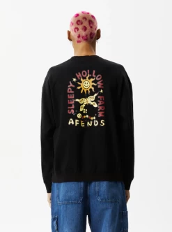 Afends Mens Sleepy Hollow Hemp Crew Neck Jumper -Home Sales Store afends sleepy hollow