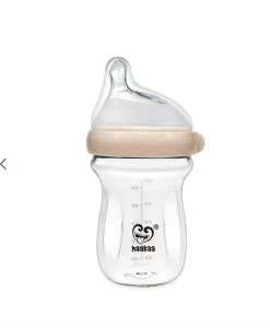 Haakaa Glass Baby Bottle – Gen 3 – 6m+ – 180ml -Home Sales Store b0763f19913098646fbcf61130aa329406549b0f