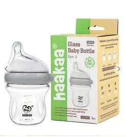 Haakaa Glass Baby Bottle – Gen 3 – 6m+ – 180ml -Home Sales Store df5dfa7a18ceeba01073f135db470d91bb7cd77f