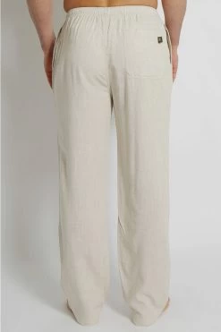 MSB 196 Men’s Beach Pants- Hemp Bamboo -Home Sales Store msb196 nat b 1